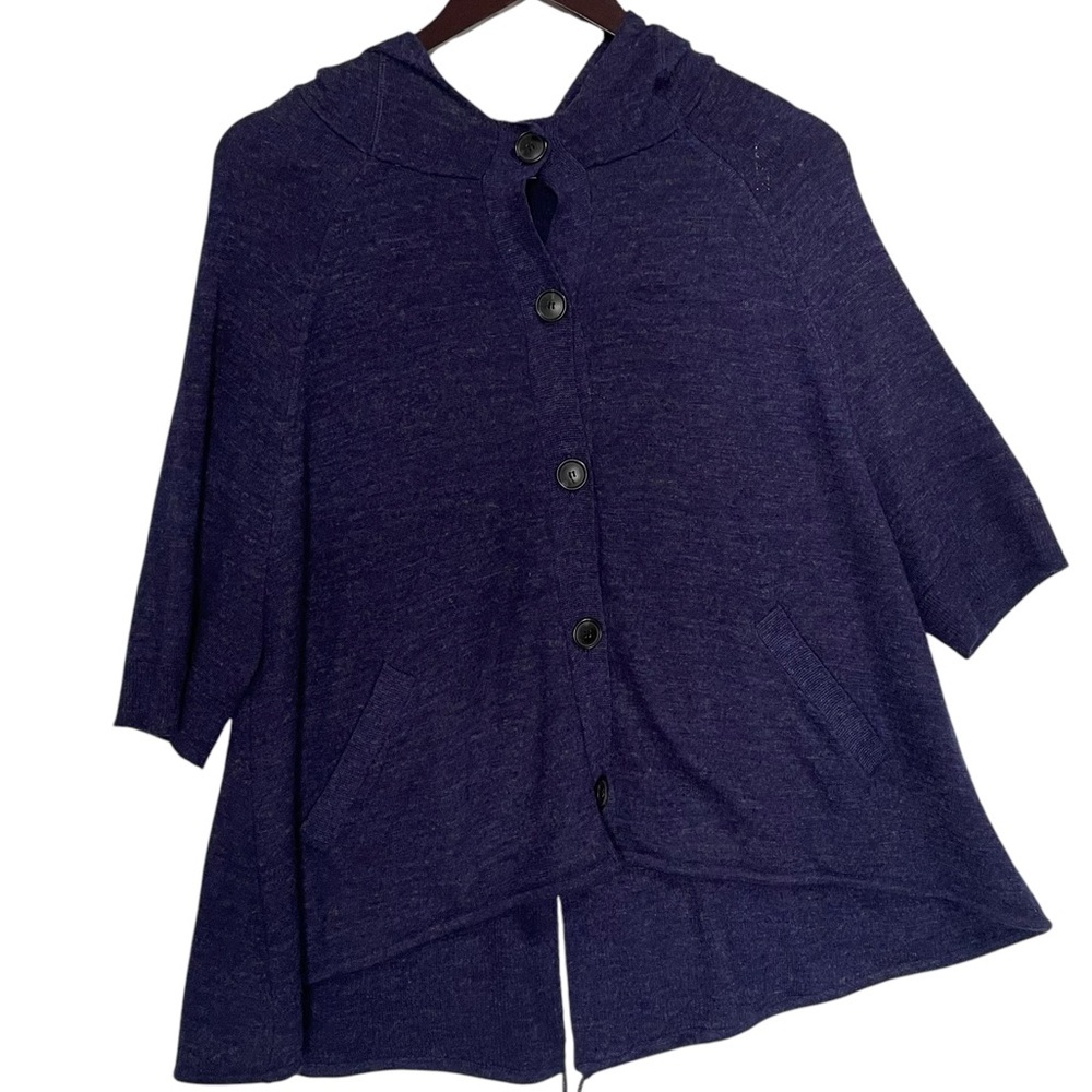 Theory Alpaca‎ Wool Bland Cozy Purple Hoodie Sweater Size S